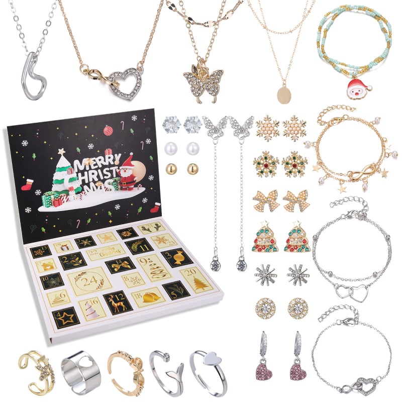 Set nakita: naušnice, prsten, narukvica i ogrlica; stil snježne pahulje; cinkova zliatina; elektroplating; križni lanac; privjesak od legure.