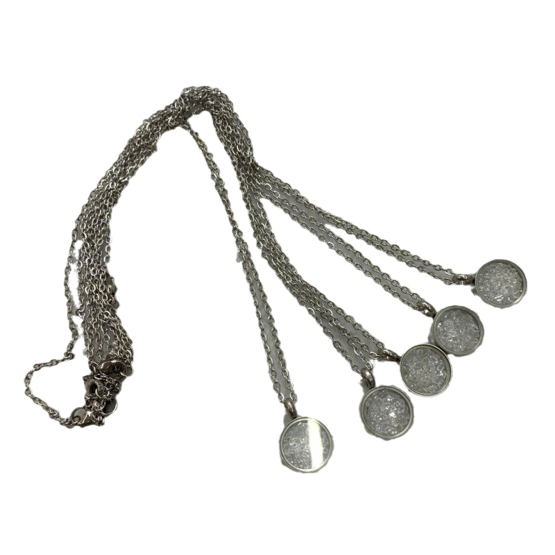 Tongfeng Jewelry Kristalni lanac s geometrijskim privjeskom, ručna izrada, lanac zmijskog tipa