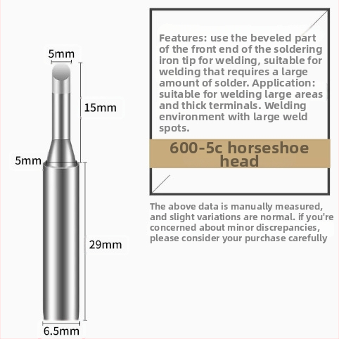 BAKON BK600 serijos bešvinis litavimo antgalis, 30 mm cilindrinė galva