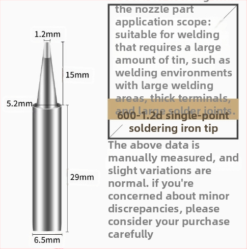 BAKON BK600 serijos bešvinis litavimo antgalis, 30 mm cilindrinė galva