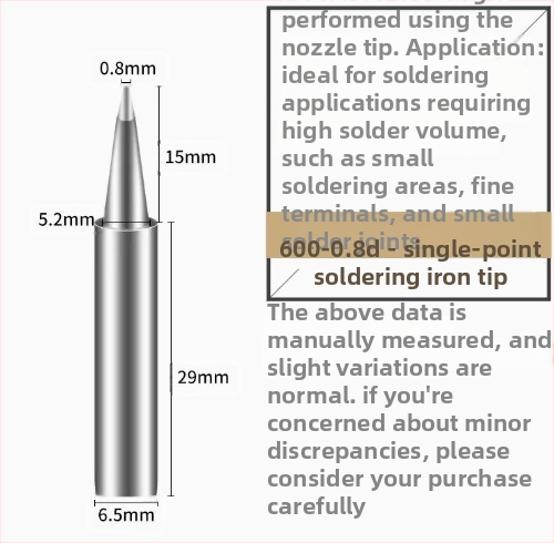 BAKON BK600 serijos bešvinis litavimo antgalis, 30 mm cilindrinė galva