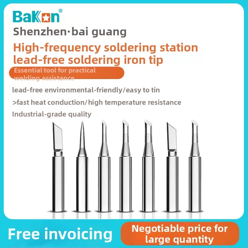 BAKON BK600 serijos bešvinis litavimo antgalis, 30 mm cilindrinė galva