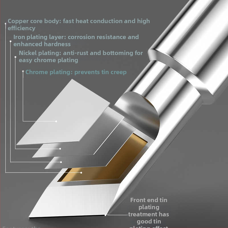 BAKON BK600 serijos bešvinis litavimo antgalis, 30 mm cilindrinė galva