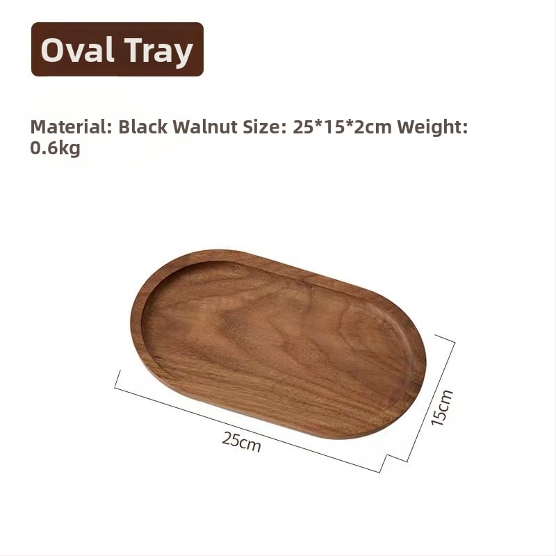 Tava ovală din lemn, stil japonez, masiv, stil modern minimalist, suprafață desenată manual, logo tipărit, personalizabil