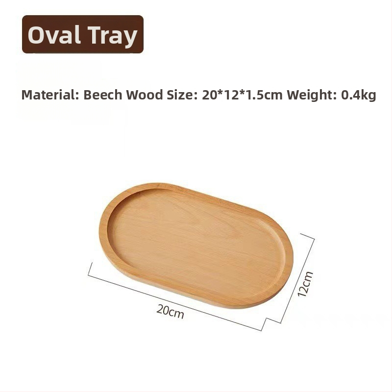 Tava ovală din lemn, stil japonez, masiv, stil modern minimalist, suprafață desenată manual, logo tipărit, personalizabil