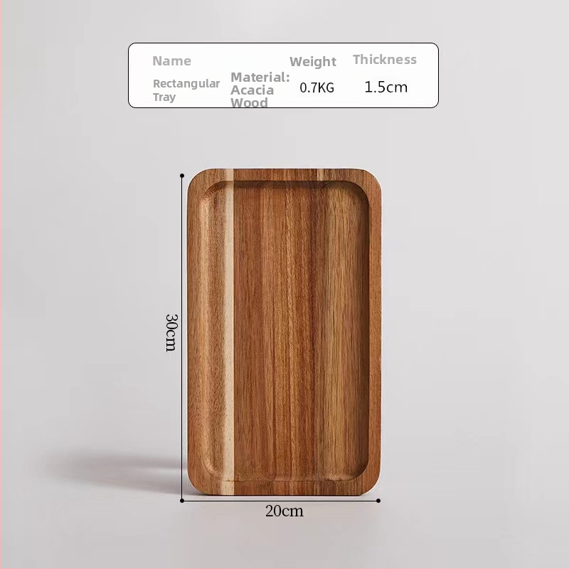 Tava ovală din lemn, stil japonez, masiv, stil modern minimalist, suprafață desenată manual, logo tipărit, personalizabil