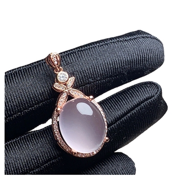 Set de bijuterii cu cristal pudră în argint 925, placare electroplată, model geometric, colier și brățară.