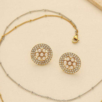 Set nakita od legure: ogrlica s privjeskom u obliku štita i mačjim motivom, naušnice i narukvica, elektropliranje, za žene, etnički stil