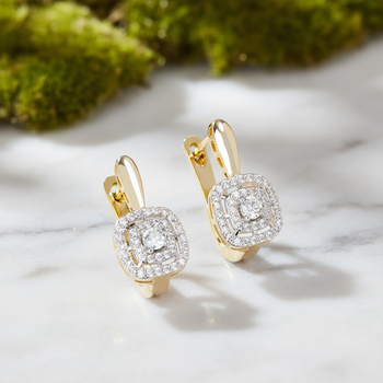 3-dijelni mosadski set nakita: ogrlica s kržnim lancem, privjesak od bakra s cirkonom, naušnice i prsten – ljeto 2025