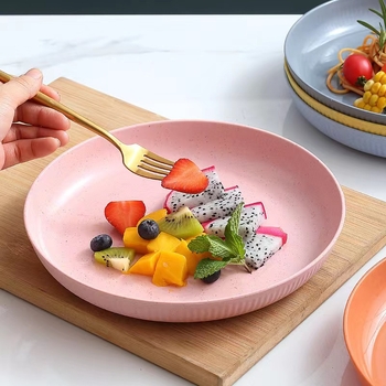 Πλαστικό κυκλικό πιάτο για τραπέζι, μοντέρνος απλός σχεδιασμός, διαθεσιμότητα εκτύπωσης λογοτύπου, δυνατότητα προσαρμογής, όχι κατάλληλο για φούρνο μικροκυμάτων