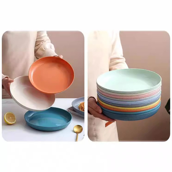 Πλαστικό κυκλικό πιάτο για τραπέζι, μοντέρνος απλός σχεδιασμός, διαθεσιμότητα εκτύπωσης λογοτύπου, δυνατότητα προσαρμογής, όχι κατάλληλο για φούρνο μικροκυμάτων