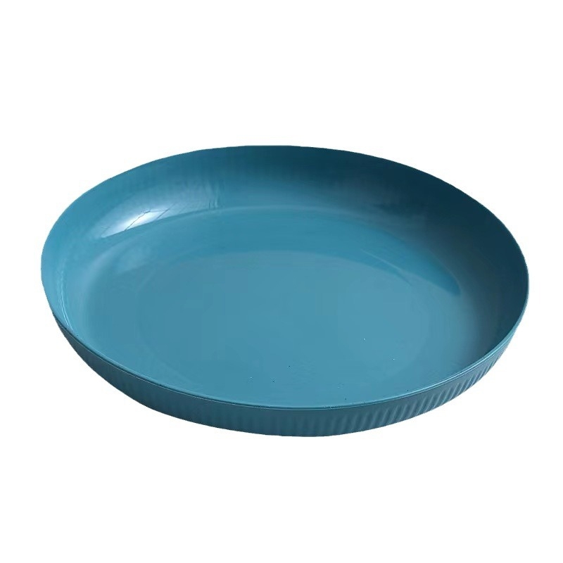 Πλαστικό κυκλικό πιάτο για τραπέζι, μοντέρνος απλός σχεδιασμός, διαθεσιμότητα εκτύπωσης λογοτύπου, δυνατότητα προσαρμογής, όχι κατάλληλο για φούρνο μικροκυμάτων