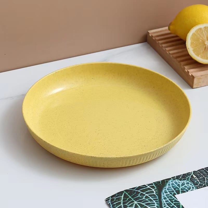 Πλαστικό κυκλικό πιάτο για τραπέζι, μοντέρνος απλός σχεδιασμός, διαθεσιμότητα εκτύπωσης λογοτύπου, δυνατότητα προσαρμογής, όχι κατάλληλο για φούρνο μικροκυμάτων