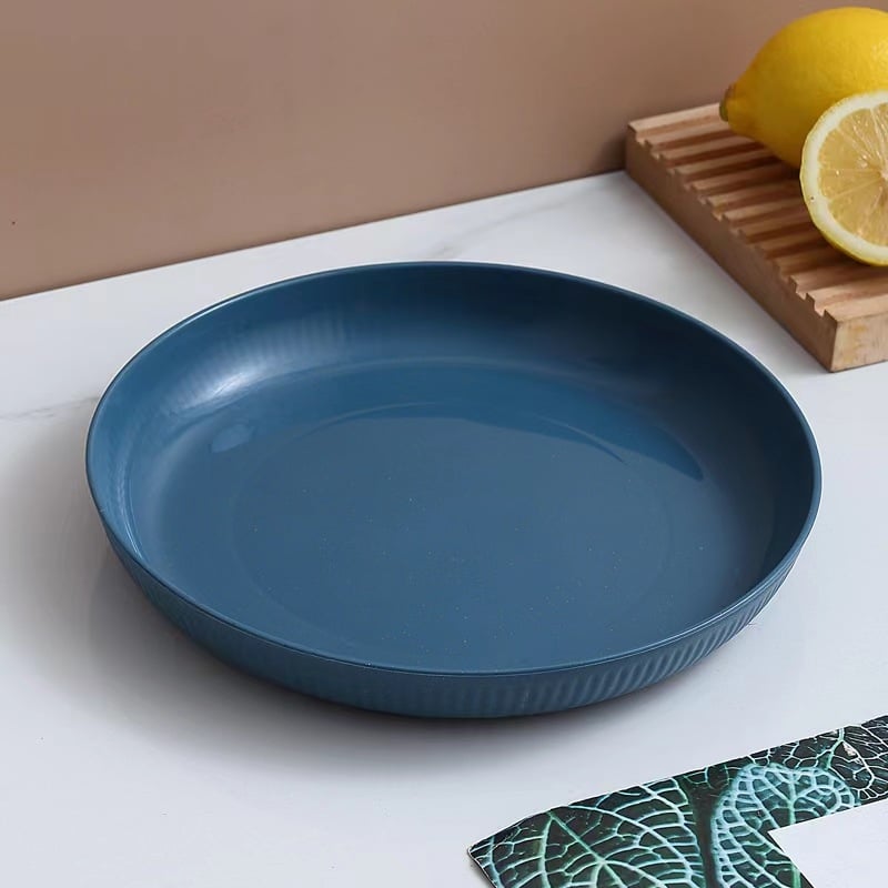 Πλαστικό κυκλικό πιάτο για τραπέζι, μοντέρνος απλός σχεδιασμός, διαθεσιμότητα εκτύπωσης λογοτύπου, δυνατότητα προσαρμογής, όχι κατάλληλο για φούρνο μικροκυμάτων