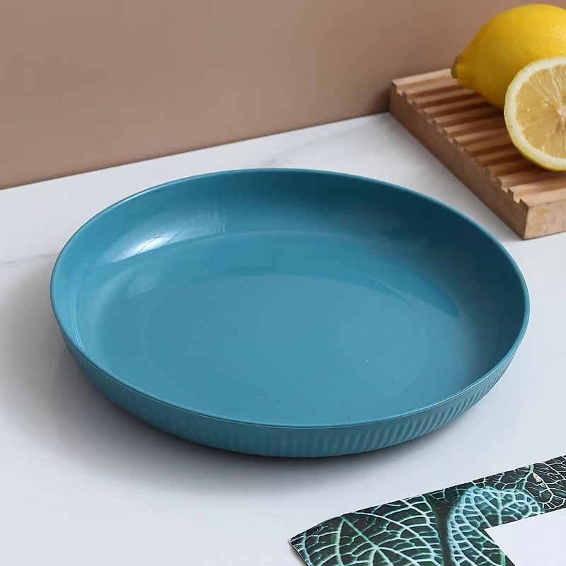 Πλαστικό κυκλικό πιάτο για τραπέζι, μοντέρνος απλός σχεδιασμός, διαθεσιμότητα εκτύπωσης λογοτύπου, δυνατότητα προσαρμογής, όχι κατάλληλο για φούρνο μικροκυμάτων