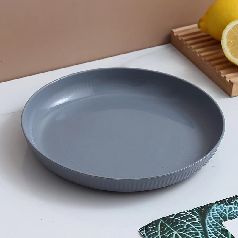 Πλαστικό κυκλικό πιάτο για τραπέζι, μοντέρνος απλός σχεδιασμός, διαθεσιμότητα εκτύπωσης λογοτύπου, δυνατότητα προσαρμογής, όχι κατάλληλο για φούρνο μικροκυμάτων