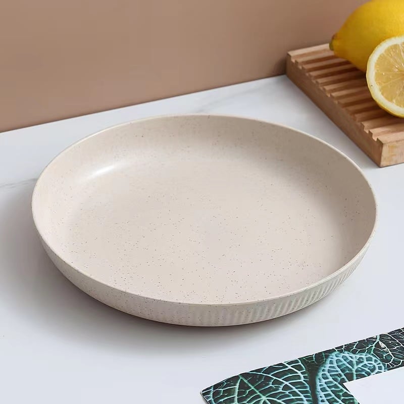 Πλαστικό κυκλικό πιάτο για τραπέζι, μοντέρνος απλός σχεδιασμός, διαθεσιμότητα εκτύπωσης λογοτύπου, δυνατότητα προσαρμογής, όχι κατάλληλο για φούρνο μικροκυμάτων