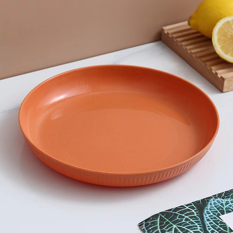 Πλαστικό κυκλικό πιάτο για τραπέζι, μοντέρνος απλός σχεδιασμός, διαθεσιμότητα εκτύπωσης λογοτύπου, δυνατότητα προσαρμογής, όχι κατάλληλο για φούρνο μικροκυμάτων