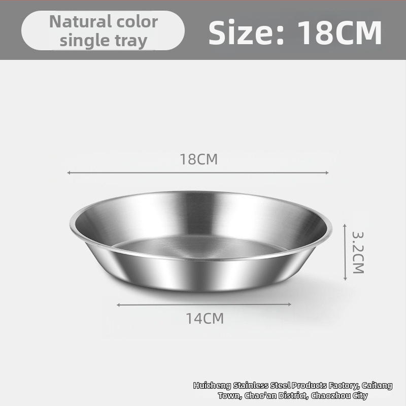 Δίσκος αποστράγγισης λαδιού για οικιακή κουζίνα, 304 ανοξείδωτο, στρογγυλός, με διπλά αυτιά και πλέγμα κόσκινου, κατάλληλος για μικροκύματα