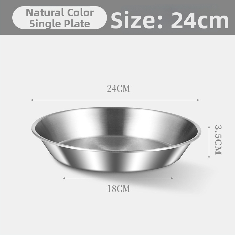 Δίσκος αποστράγγισης λαδιού για οικιακή κουζίνα, 304 ανοξείδωτο, στρογγυλός, με διπλά αυτιά και πλέγμα κόσκινου, κατάλληλος για μικροκύματα