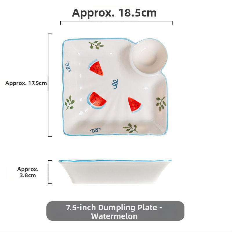Πορσελάνινη πιατέλα για γεμιστά με διαχωριστικό, χειροποίητα ζωγραφισμένη σε ιαπωνικό στυλ, υλικό: νέο οστό πορσελάνης, δυνατότητα προσθήκης λογότυπου, κατάλληλο δώρο