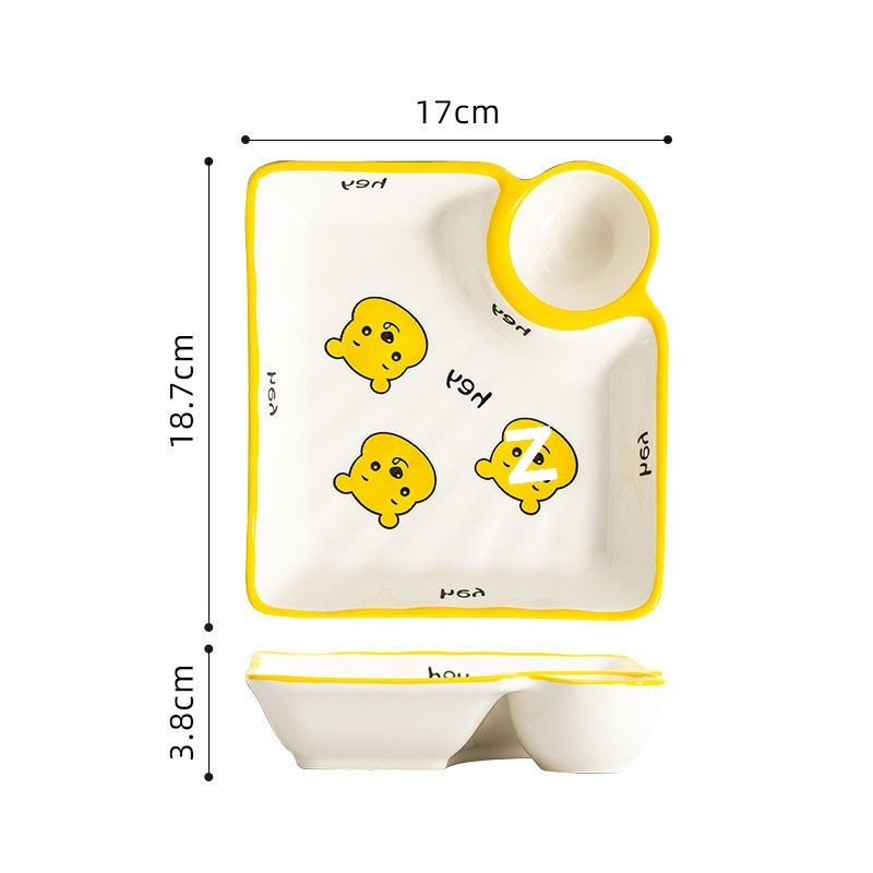 Πορσελάνινη πιατέλα για γεμιστά με διαχωριστικό, χειροποίητα ζωγραφισμένη σε ιαπωνικό στυλ, υλικό: νέο οστό πορσελάνης, δυνατότητα προσθήκης λογότυπου, κατάλληλο δώρο