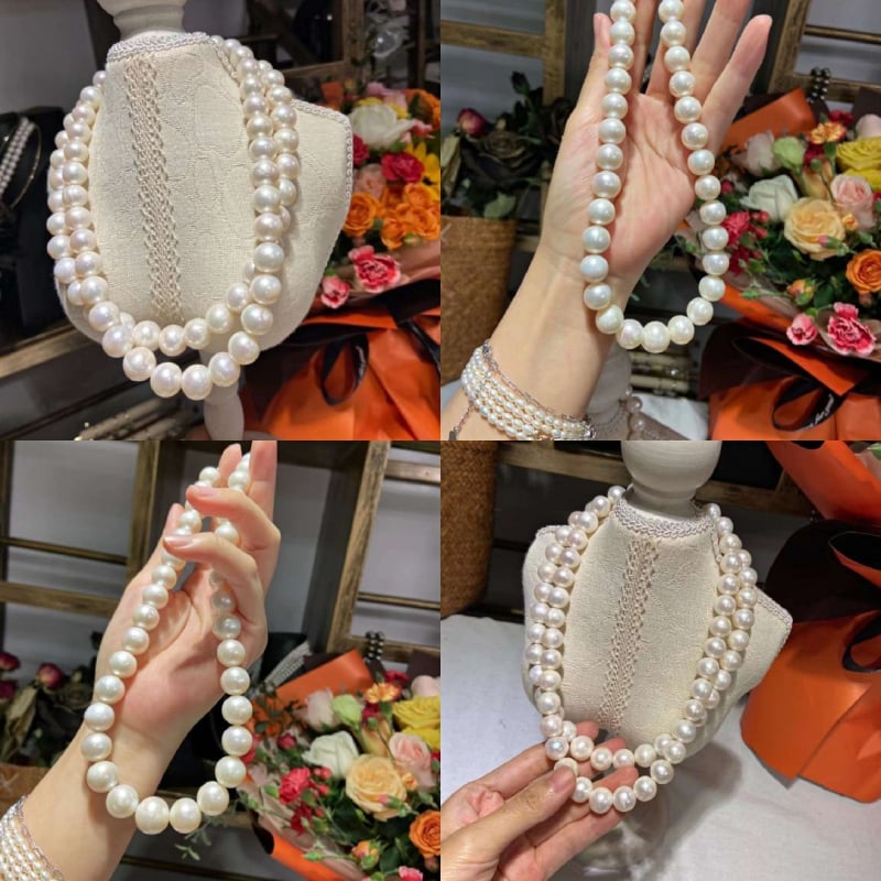 Ogrlica od bisera – Biserni lanac – Materijal: biseri; Težina: 10 g