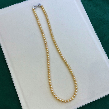 Timilo Jewelry Κολιέ από φυσικά μαργαριάρια γλυκών υδάτων, σχεδόν στρογγυλά, 925 ασήμι, στυλ ελαφριάς πολυτέλειας