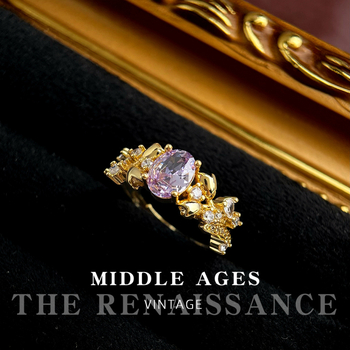 Δαχτυλίδι zircon με vintage γαλλικό στυλ, γεωμετρικό σχήμα, μικροπαβέ, ρυθμιζόμενο άνοιγμα