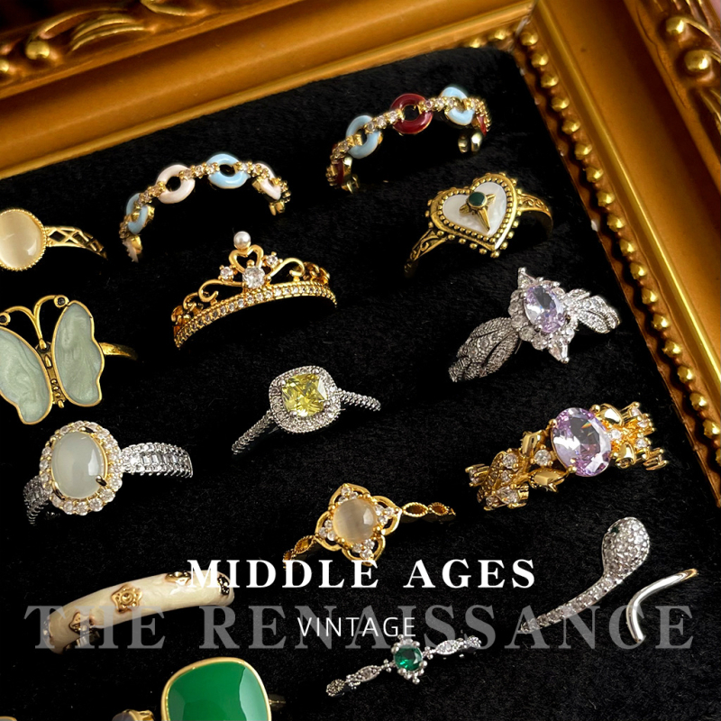 Δαχτυλίδι zircon με vintage γαλλικό στυλ, γεωμετρικό σχήμα, μικροπαβέ, ρυθμιζόμενο άνοιγμα