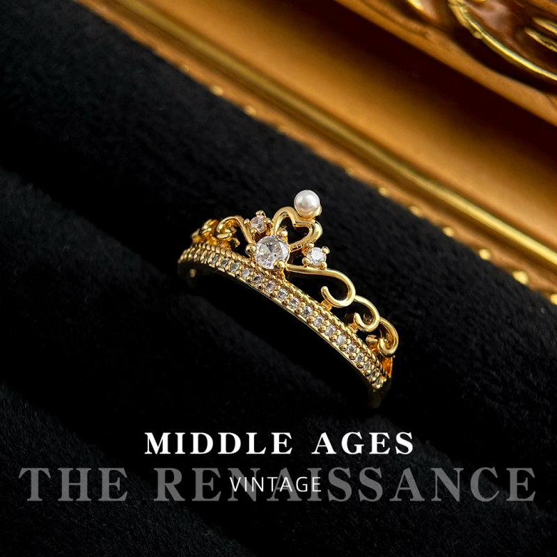 Δαχτυλίδι zircon με vintage γαλλικό στυλ, γεωμετρικό σχήμα, μικροπαβέ, ρυθμιζόμενο άνοιγμα