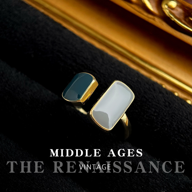 Δαχτυλίδι zircon με vintage γαλλικό στυλ, γεωμετρικό σχήμα, μικροπαβέ, ρυθμιζόμενο άνοιγμα