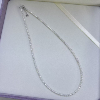 Κολιέ με μαργαριτάρια γλυκού νερού, σχεδόν στρογγυλά, 925 ασήμι, Fangxuan, καταγωγή Zhuji, καλοκαίρι 2025