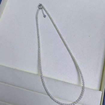 Κολιέ με μαργαριτάρια γλυκού νερού, σχεδόν στρογγυλά, 925 ασήμι, Fangxuan, καταγωγή Zhuji, καλοκαίρι 2025