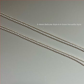 Xuanming Jewelry vėrinys, gėlavandenės perlės, idealaus apskritimo formos perlai, 925 sidabras, 2025 vasara