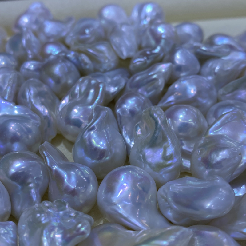 Naturaalsetest mageveepärlitest barokkpärlid, vabade kivide stiil, bränd Meng sheng, talvise 2024 väljaanne, järelteenindus: kui kaotate ühe, kaotate kolm; toetus uuesti kontrollimisele