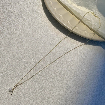 Colier pentru femei din argint 925, lanț încrucișat, design geometric, stil ușor de lux