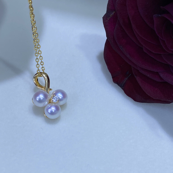 Pandantiv în formă de strugure, perlă naturală de apă dulce, cerc perfect, argint 925 lucrat manual