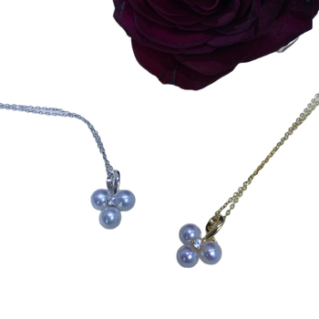 Pandantiv în formă de strugure, perlă naturală de apă dulce, cerc perfect, argint 925 lucrat manual