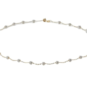 Colier de perle pentru femei, pandant din argint 925, perle artificiale, handmade, reglabil, mai multe moduri de purtare