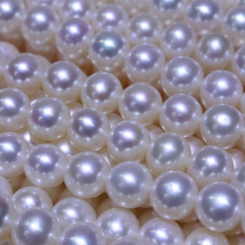 Colier cu perle de apă dulce, formă rotundă, argint 925, stil natural, origine Zhujiang Zhuji