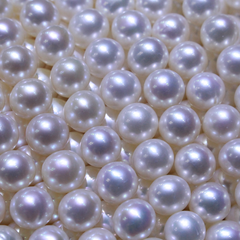 Colier cu perle de apă dulce, formă rotundă, argint 925, stil natural, origine Zhujiang Zhuji