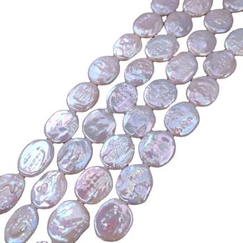 Kaelakee Oval Coin Baroque Pearl, Naked Stone stiil, mageveepärlid, County Jade, Talv 2021