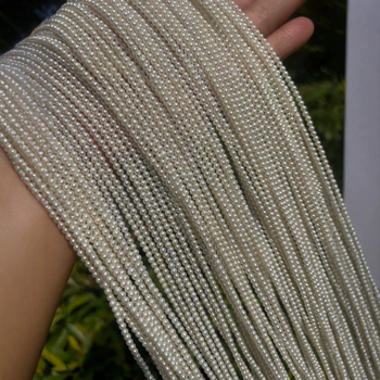 Ogrlica s biserima sladkovodnim, savršen krug, srebro 925, prirodni stil, ljeto 2025