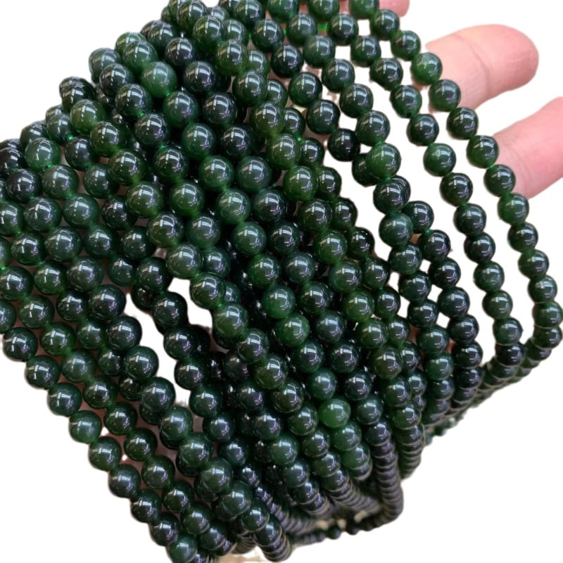 Perle Buddha din jasp natural, rotunde, set de 108 mărgele cu lanț, stil minimalist modern