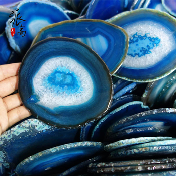 Felițe naturale de agată – Felițe lustruite cu model peisaj, suporturi pentru pahare și ornamente, personalizabile