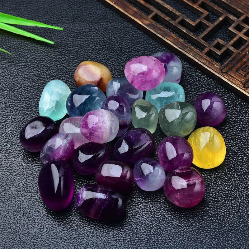 Fluorit Pietre șlefuite | Cristale naturale, lustruite pentru aromaterapie, decor acvariu și ghiveci