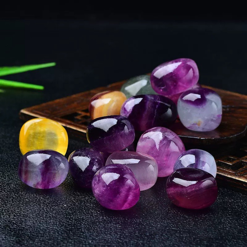 Fluorit Pietre șlefuite | Cristale naturale, lustruite pentru aromaterapie, decor acvariu și ghiveci