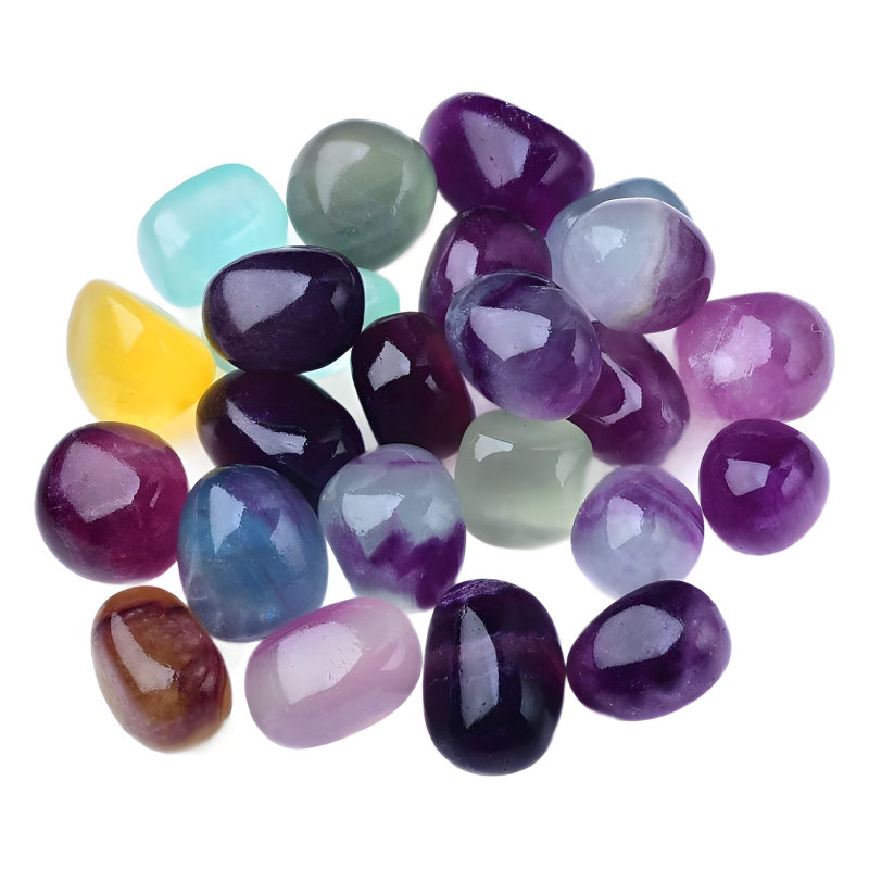 Fluorit Pietre șlefuite | Cristale naturale, lustruite pentru aromaterapie, decor acvariu și ghiveci