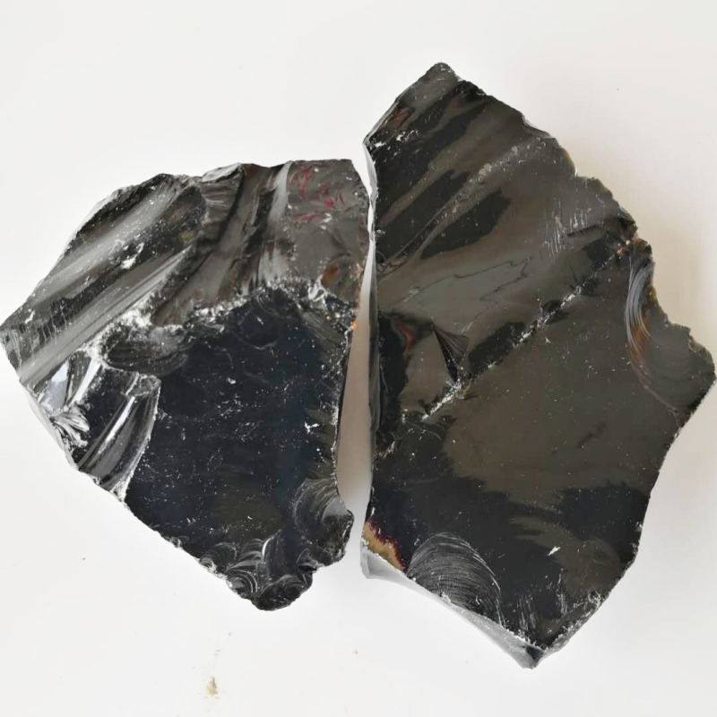Prirodni obsidijan, sirovi kamen, veliki uzorak za rezbarenje, kristalni sirovi kamen